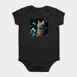 Jewelled Bengal Cat Baby Bodysuit